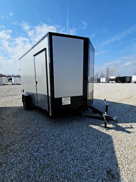 New 2026 Cargo Express 7 x 12 3.5K EX DLX Flat Top V-Nose Enclosed Trailer
