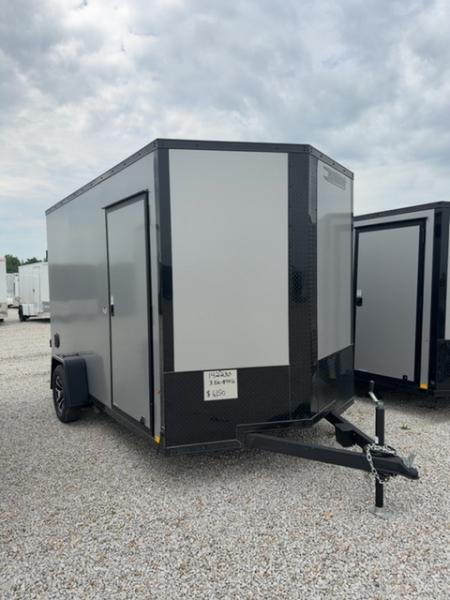 New 2026 Cargo Express 7 x 12 3.5K EX DLX Flat Top V-Nose Enclosed Trailer