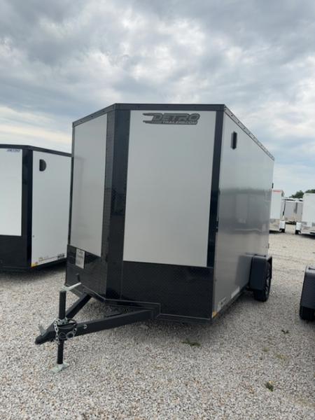 New 2026 Cargo Express 7 x 12 3.5K EX DLX Flat Top V-Nose Enclosed Trailer