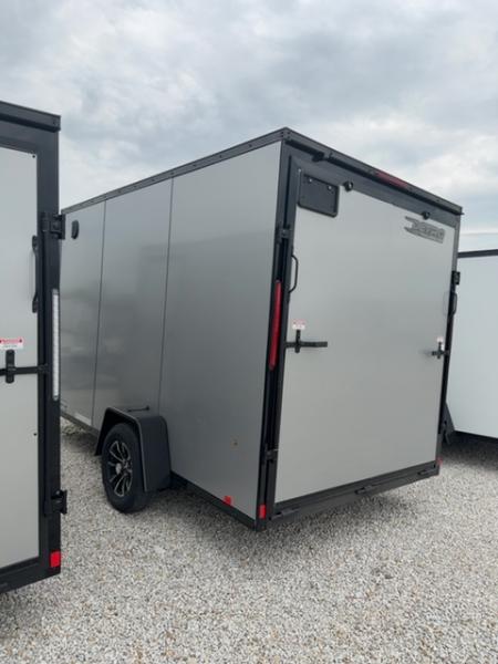 New 2026 Cargo Express 7 x 12 3.5K EX DLX Flat Top V-Nose Enclosed Trailer