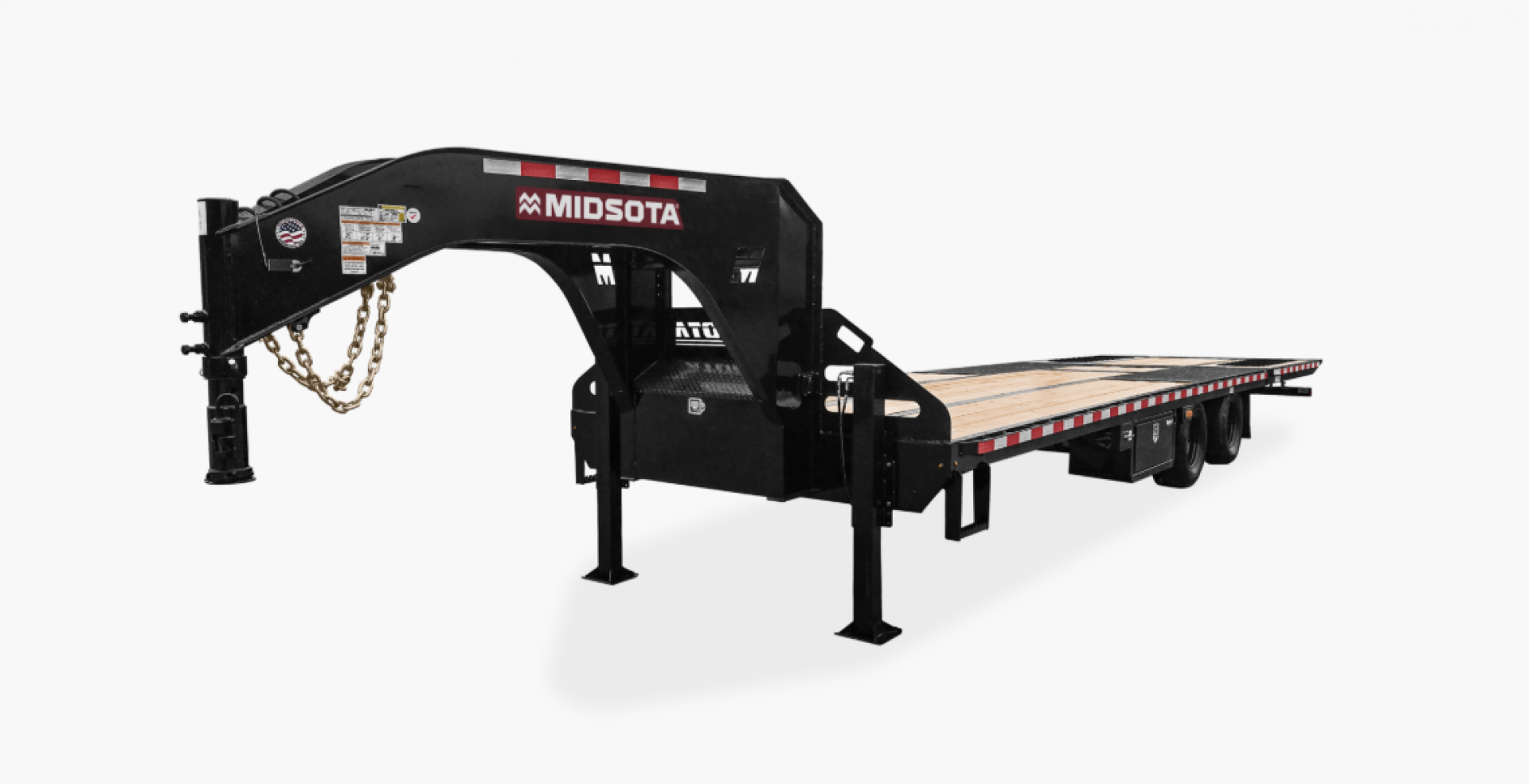 New 2025 MIDSOTA FB36GN 102" x 36 (26+10) 25.9K Hydraulic Beavertail Deckover Trailer