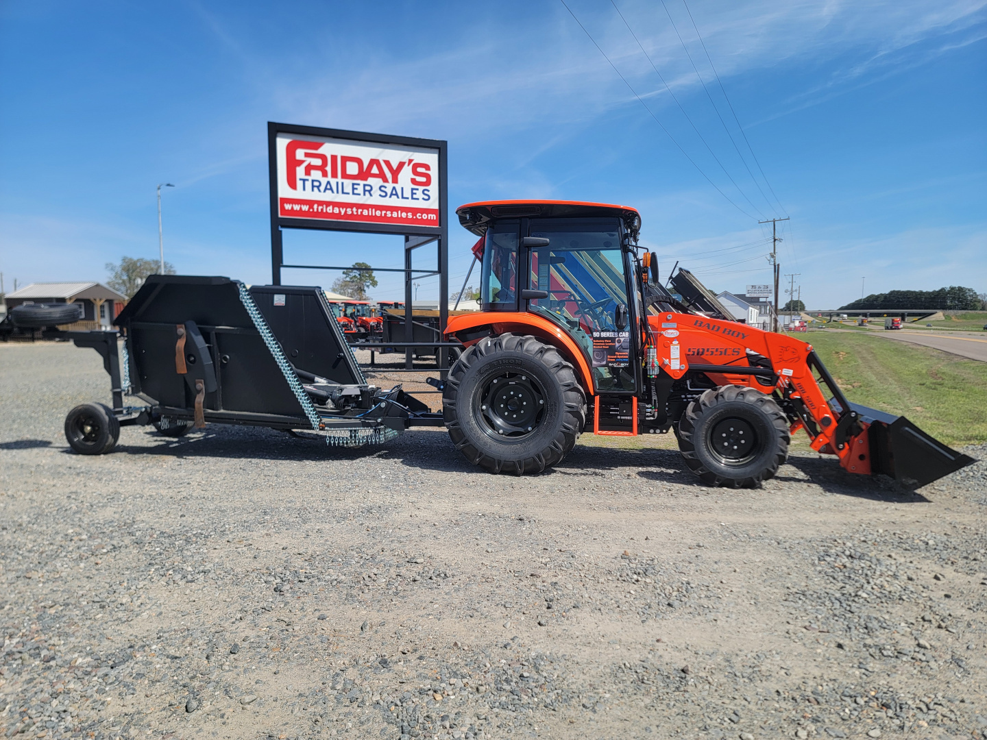 New 2026 Bad Boy 5055CS Tractor w/ 12' Flex Wing Cutter
