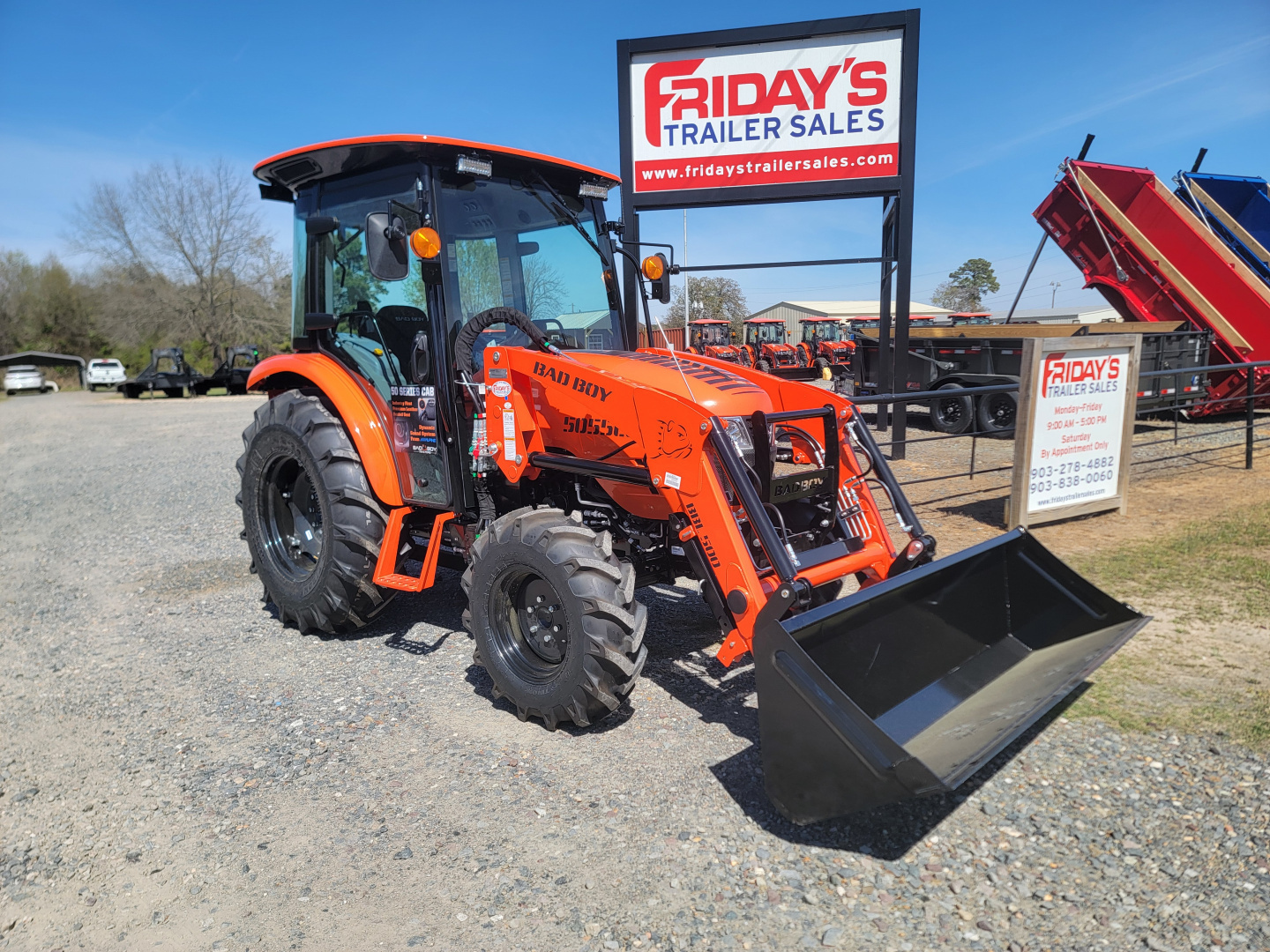 New 2026 Bad Boy 5055CS Tractor w/ 12' Flex Wing Cutter