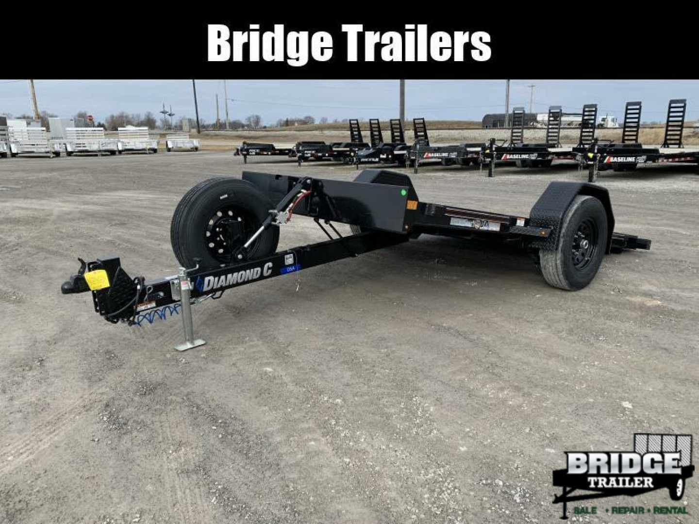 New 2026 Diamond C Trailers DSA107L12X77 (77" X 12') 7K Self Dampening Tilt Trailer
