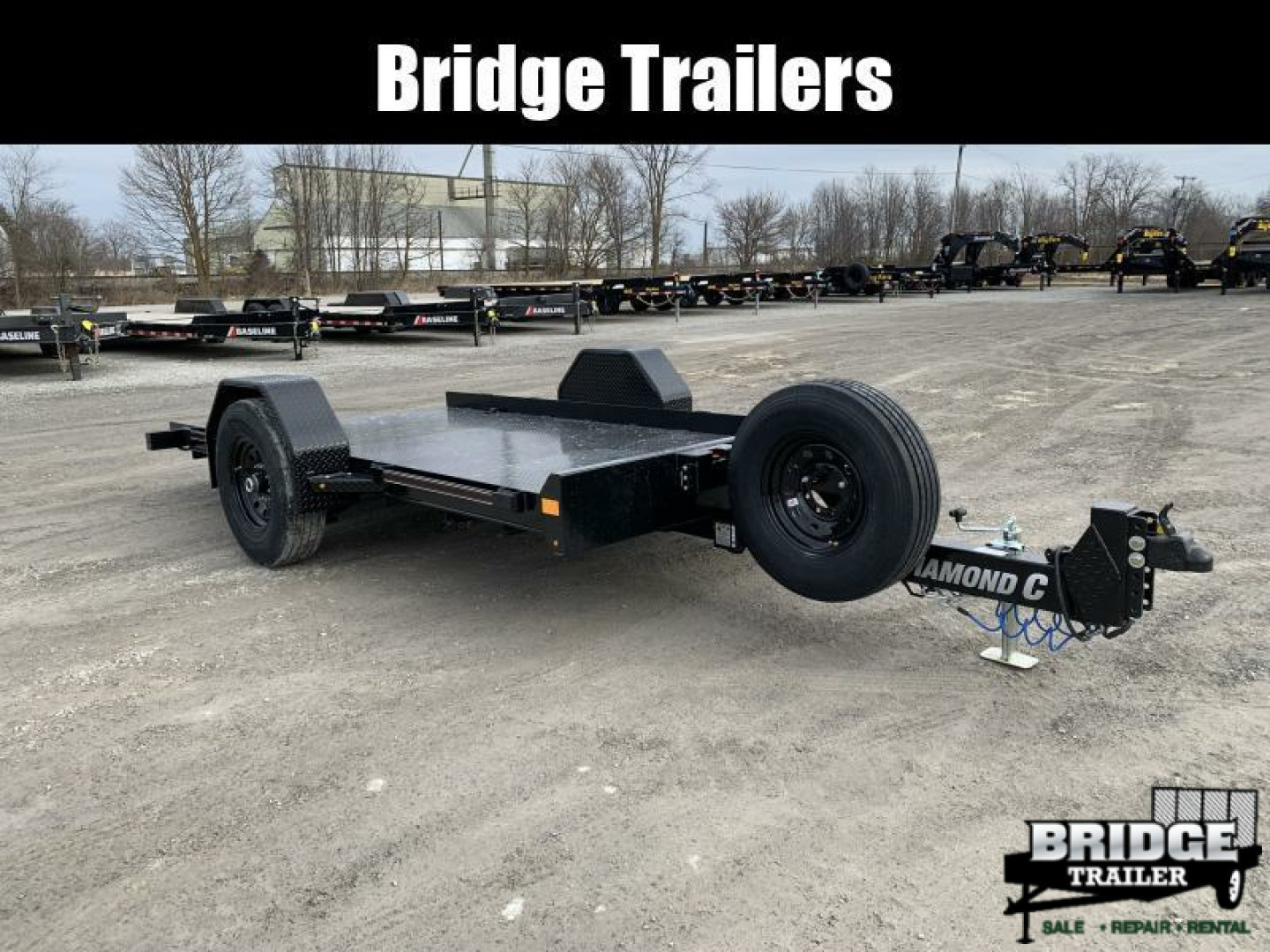 New 2026 Diamond C Trailers DSA107L12X77 (77" X 12') 7K Self Dampening Tilt Trailer