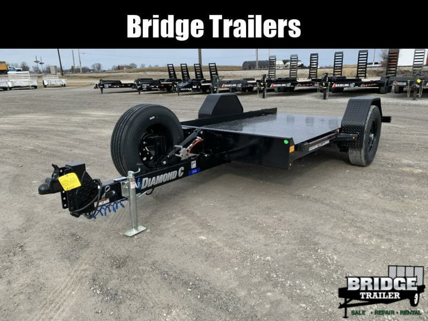 New 2026 Diamond C Trailers DSA107L12X77 (77" X 12') 7K Self Dampening Tilt Trailer