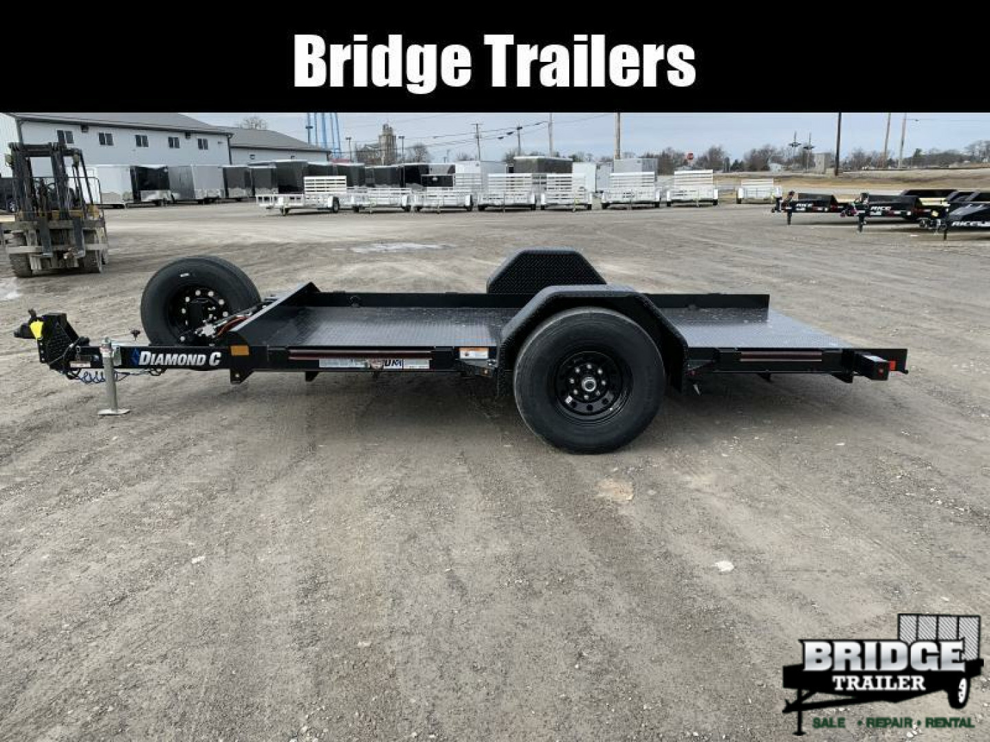 New 2026 Diamond C Trailers DSA107L12X77 (77" X 12') 7K Self Dampening Tilt Trailer