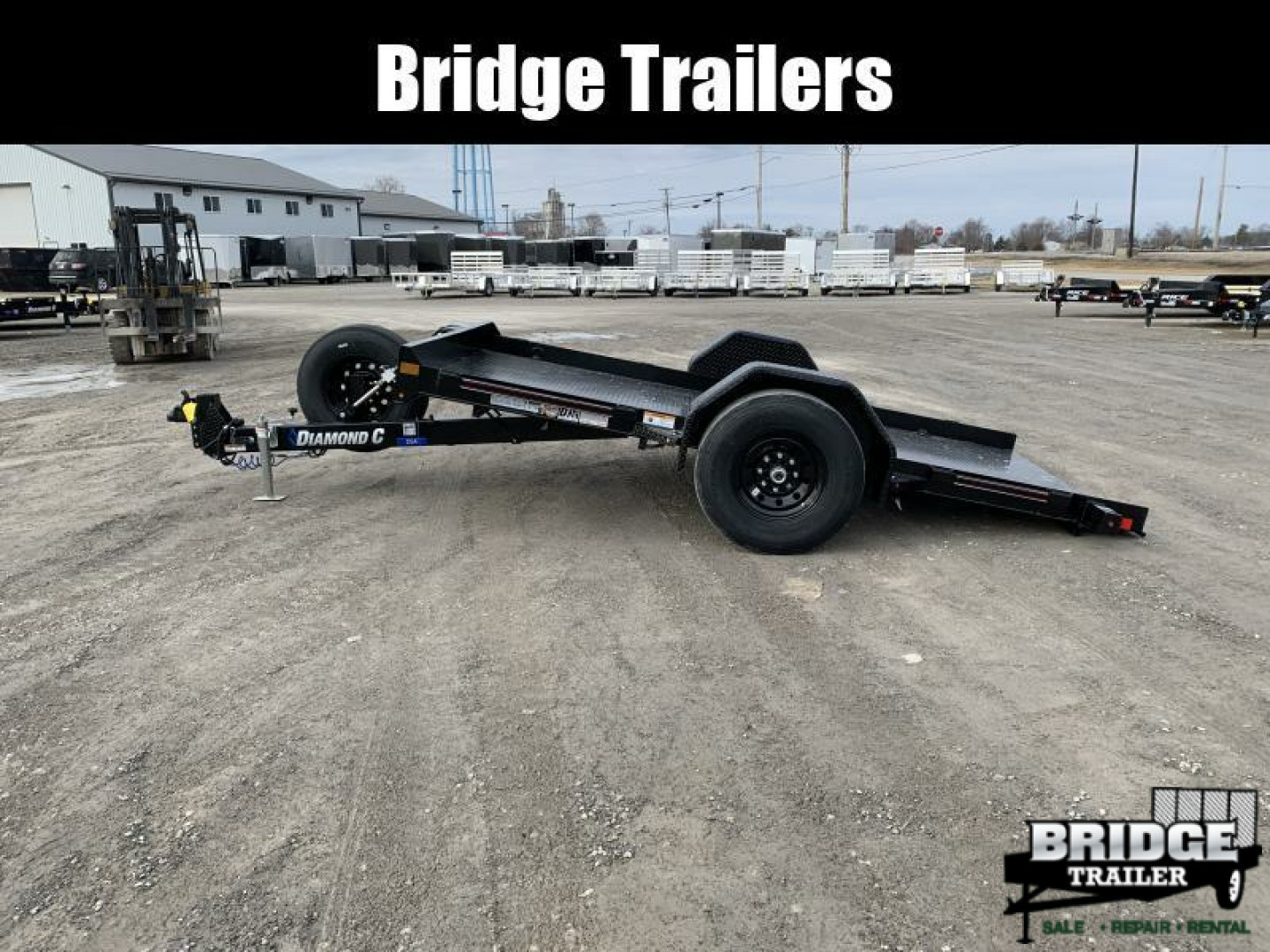 New 2026 Diamond C Trailers DSA107L12X77 (77" X 12') 7K Self Dampening Tilt Trailer