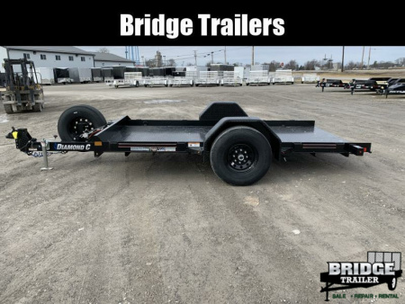 New 2026 Diamond C Trailers DSA107L12X77 (77" X 12') 7K Self Dampening Tilt Trailer