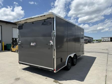 New 2026 Formula Trailers Traverse Charcoal 8.5'x16' 7k Flat Top V-Nose Enclosed Car Hauler Cargo Trailer