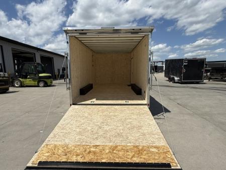 New 2026 Formula Trailers Traverse Charcoal 8.5'x16' 7k Flat Top V-Nose Enclosed Car Hauler Cargo Trailer