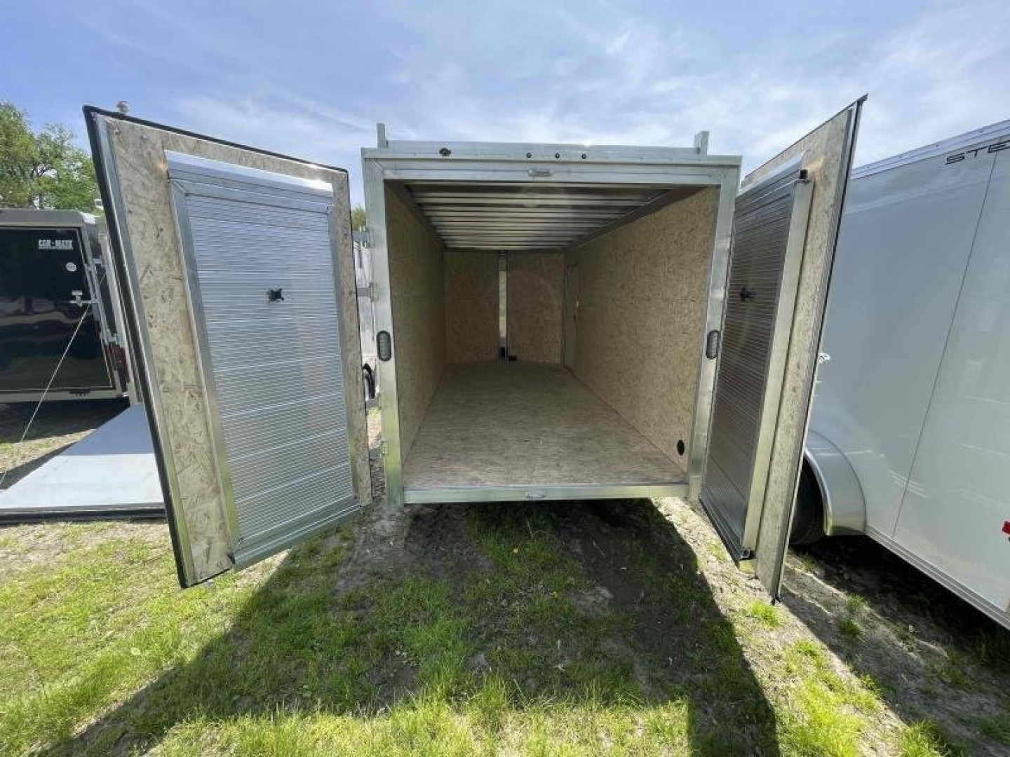 New 2025 Stealth Trailers 7x16 Enclosed Contractor Barn Door and Ramps