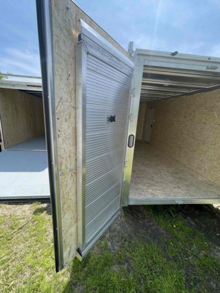 New 2025 Stealth Trailers 7x16 Enclosed Contractor Barn Door and Ramps