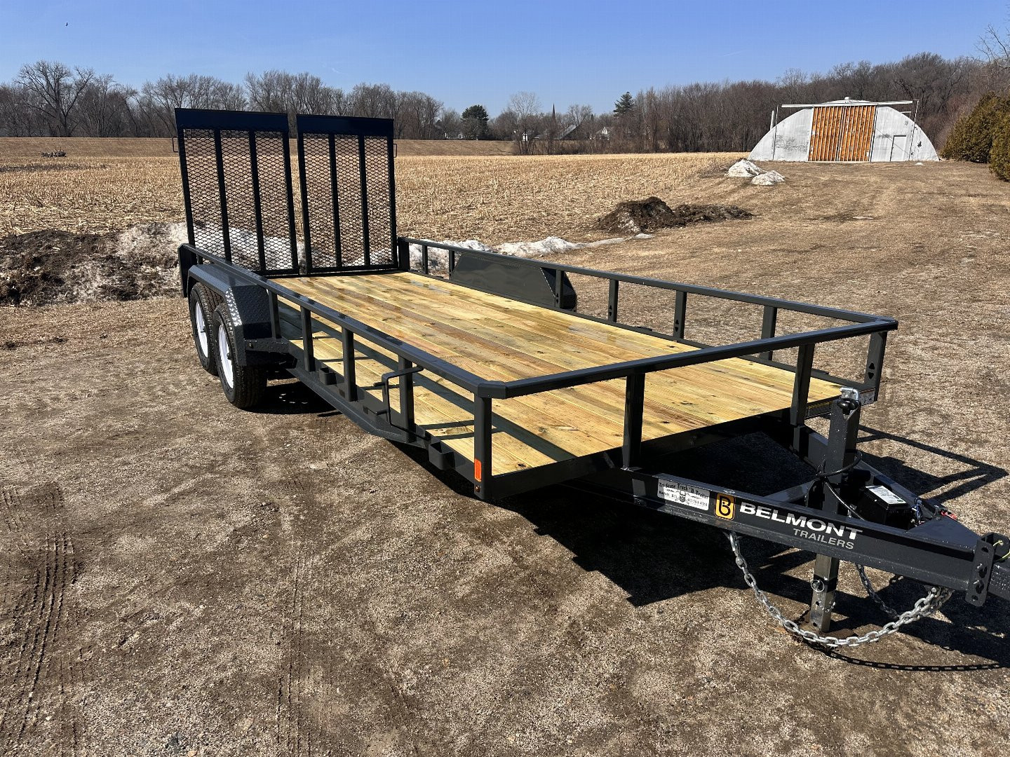 New 2026 Belmont 7x18 Landscape trailer Utility Trailer