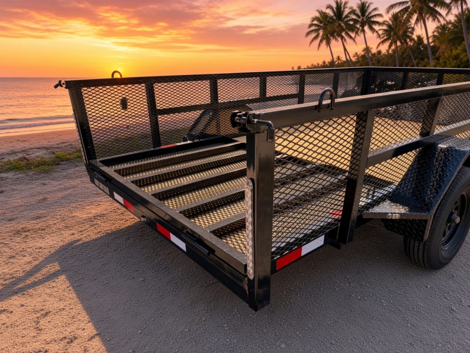 New 2026 Ware Cargo Trailers 6 x 12 Utility Trailer with 2' Mesh Sides 2990 GVWR and 970 Shipping Weight