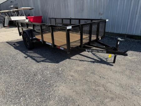 New 2026 Ware Cargo Trailers 6 x 12 Utility Trailer with 2' Mesh Sides 2990 GVWR and 970 Shipping Weight