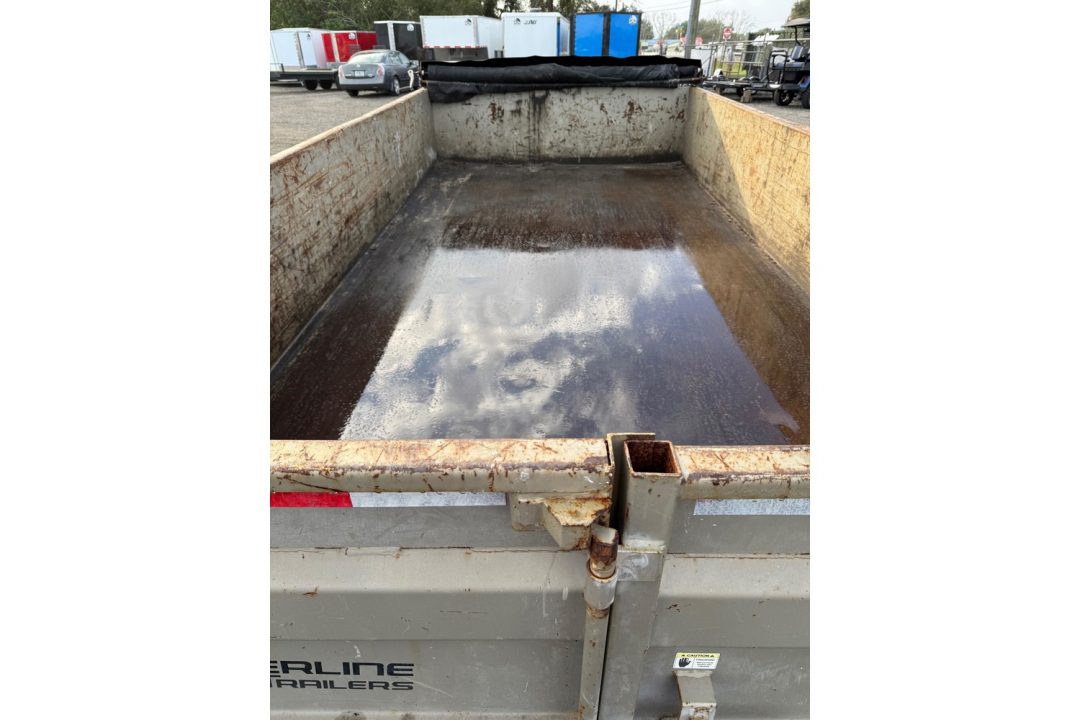 Used 2023 East Texas Trailers 7x14 Dump Trailer - 14,000 lb Capacity, 2' Sides | Heavy Duty Hauling Dump Trailer