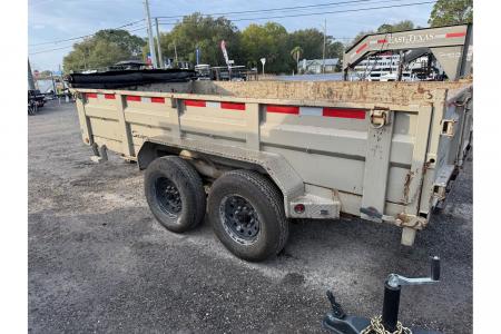 Used 2023 East Texas Trailers 7x14 Dump Trailer - 14,000 lb Capacity, 2' Sides | Heavy Duty Hauling Dump Trailer