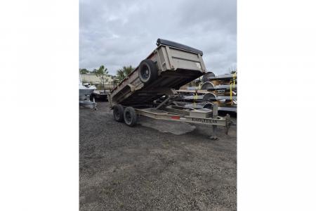 Used 2023 East Texas Trailers 7x14 Dump Trailer - 14,000 lb Capacity, 2' Sides | Heavy Duty Hauling Dump Trailer