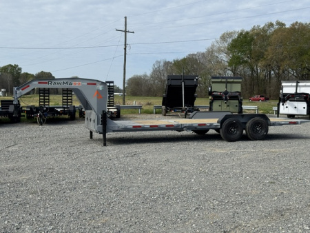 New 2026 RawMaxx 83X24 G7X Tilt Trailer / 8  I-BEAM FRAME / CHAIN RACK / 14 PLY TIRES / TORSION SUSPENSION / 14K GVWR