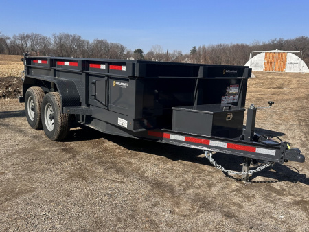 New 2026 Belmont DTL 72x 12 Dump Trailer Barn Door Ramps