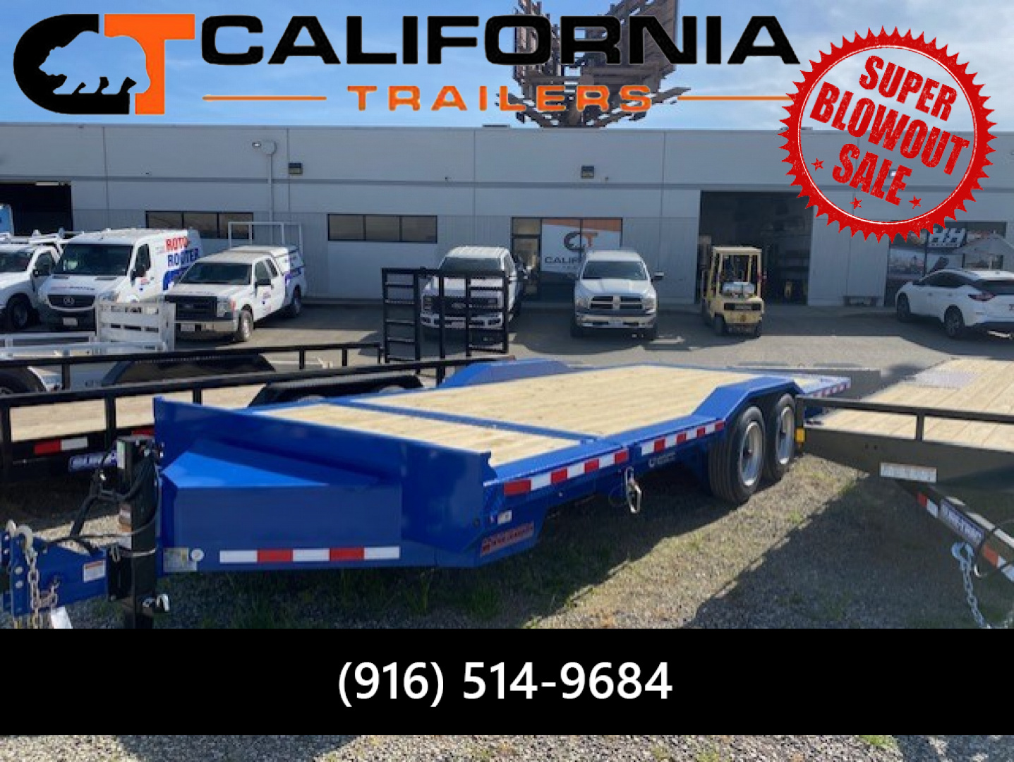 New 102x22 Tandem Axle 17.6K Equipment Tilt w/Drive Over Fenders