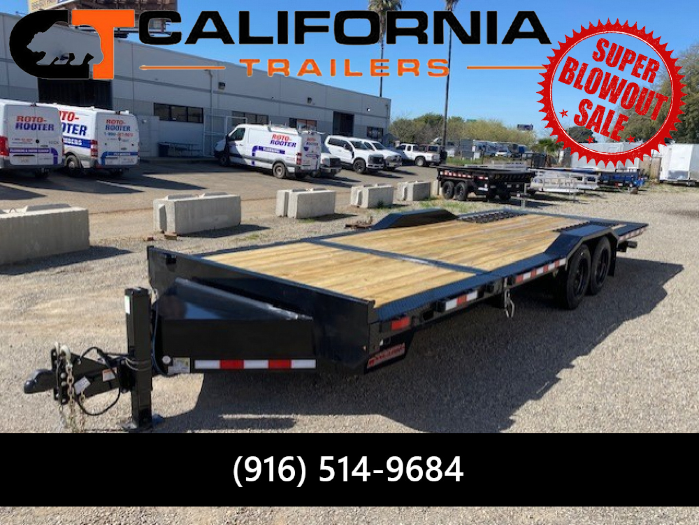 New 102x24 Tandem Axle 17.6K Equipment Tilt w/Drive Over Fenders