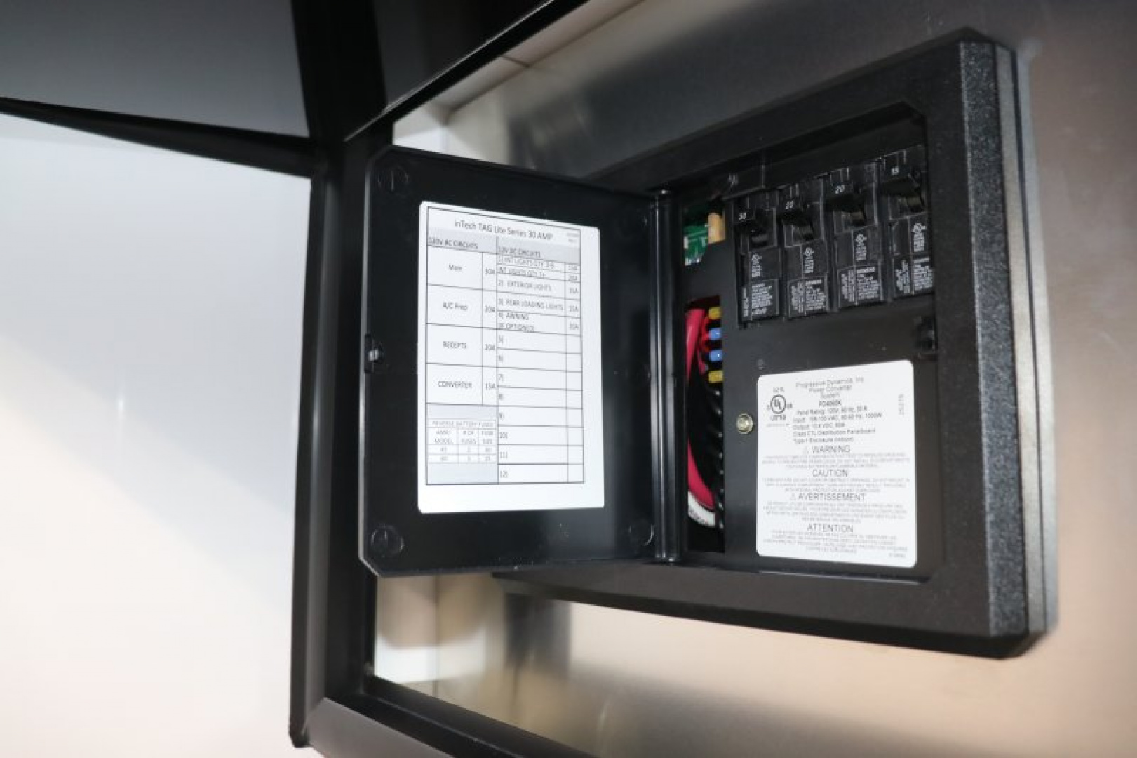 New In-Tech Lite 8.5x28 Race Trailer-10K White W/ Black Trim- L Base Cabinet, Generator Door, Tool Drawers, Winch, WW Cabinet, & A/C