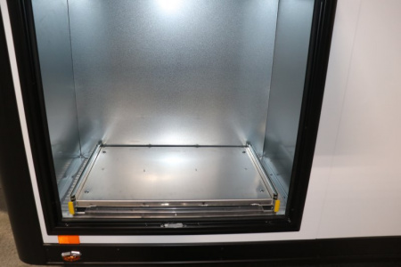 New In-Tech Lite 8.5x28 Race Trailer-10K White W/ Black Trim- L Base Cabinet, Generator Door, Tool Drawers, Winch, WW Cabinet, & A/C