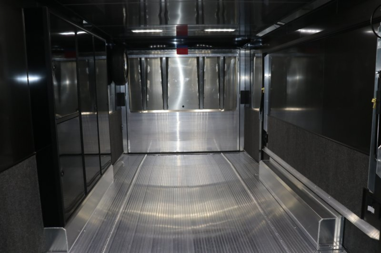 New In-Tech Lite 8.5x24 Race Trailer-10K Charcoal W/ Black Trim- L Base Cabinet, Generator Door, Tool Drawers, & WW Cabinet