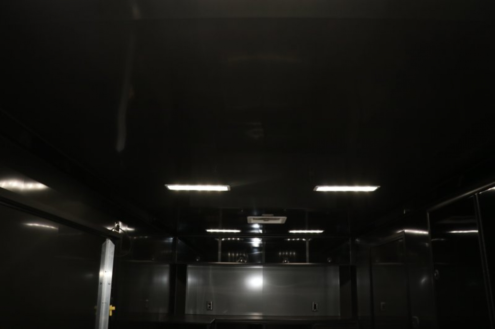New In-Tech Lite 8.5x24 Race Trailer-10K Charcoal W/ Black Trim- L Base Cabinet, Generator Door, Tool Drawers, & WW Cabinet