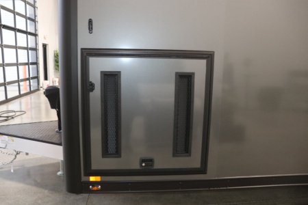 New In-Tech Lite 8.5x24 Race Trailer-10K Charcoal W/ Black Trim- L Base Cabinet, Generator Door, Tool Drawers, & WW Cabinet