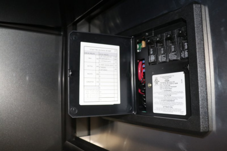 New In-Tech Lite 8.5x24 Race Trailer-10K Charcoal W/ Black Trim- L Base Cabinet, Generator Door, Tool Drawers, & WW Cabinet