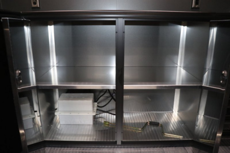 New In-Tech Lite 8.5x24 Race Trailer-10K Charcoal W/ Black Trim- L Base Cabinet, Generator Door, Tool Drawers, & WW Cabinet