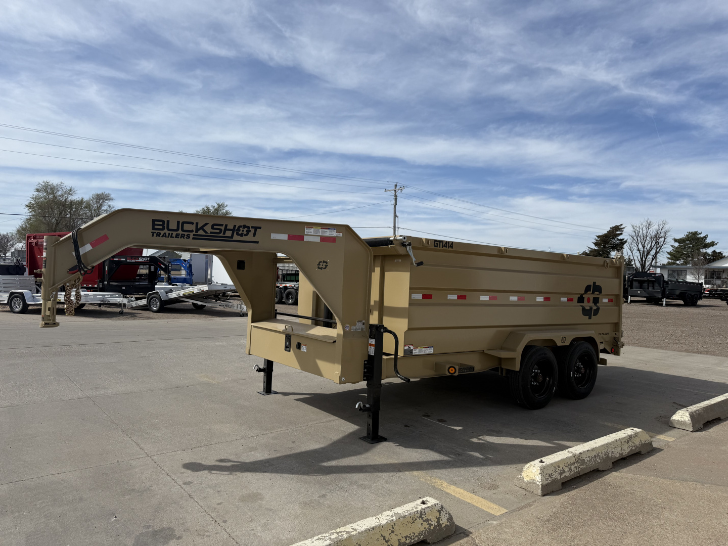 New 2027 Buckshot MFG GTI414 14' X 83" X 48" Dump Trailer