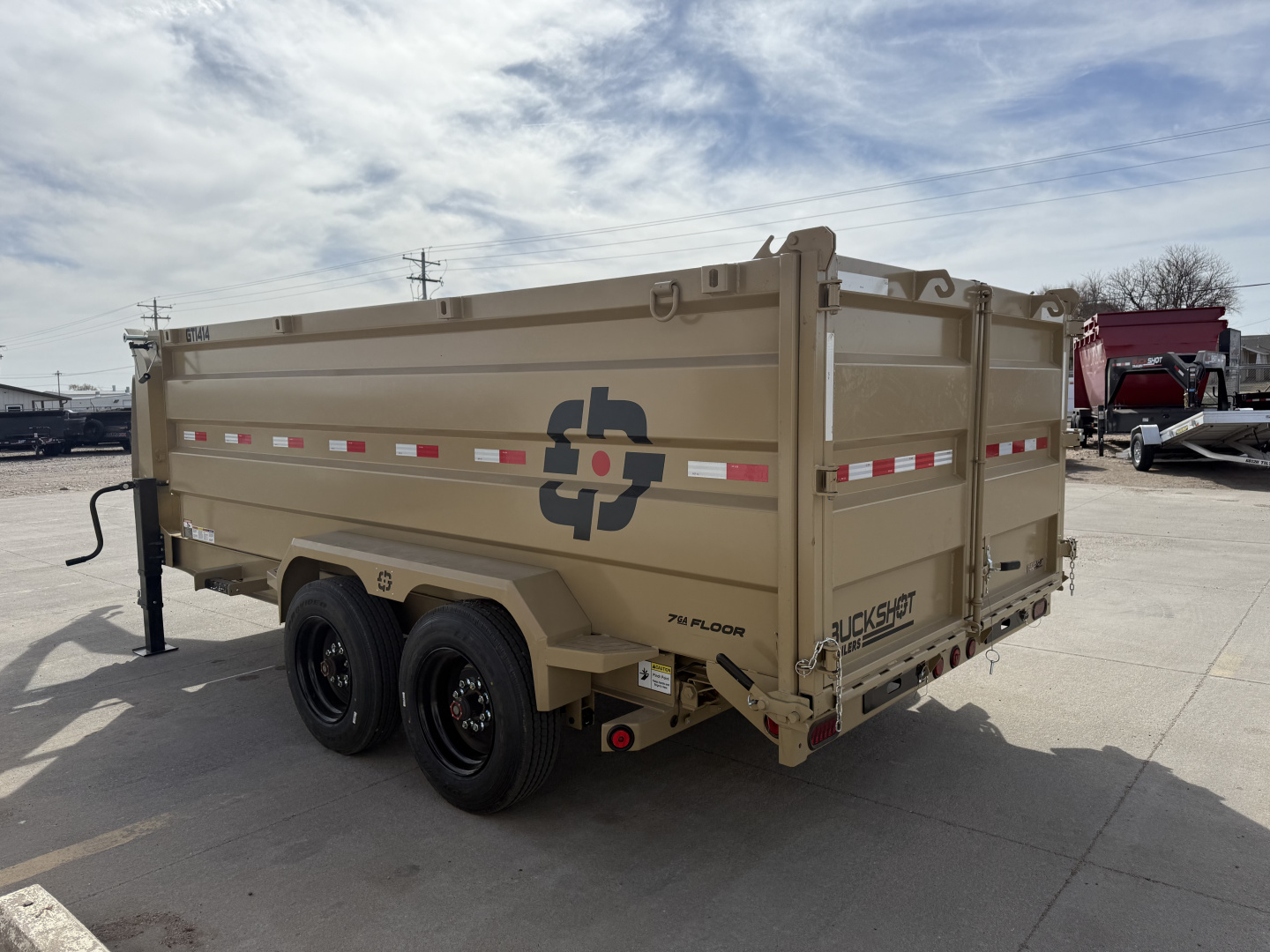 New 2027 Buckshot MFG GTI414 14' X 83" X 48" Dump Trailer