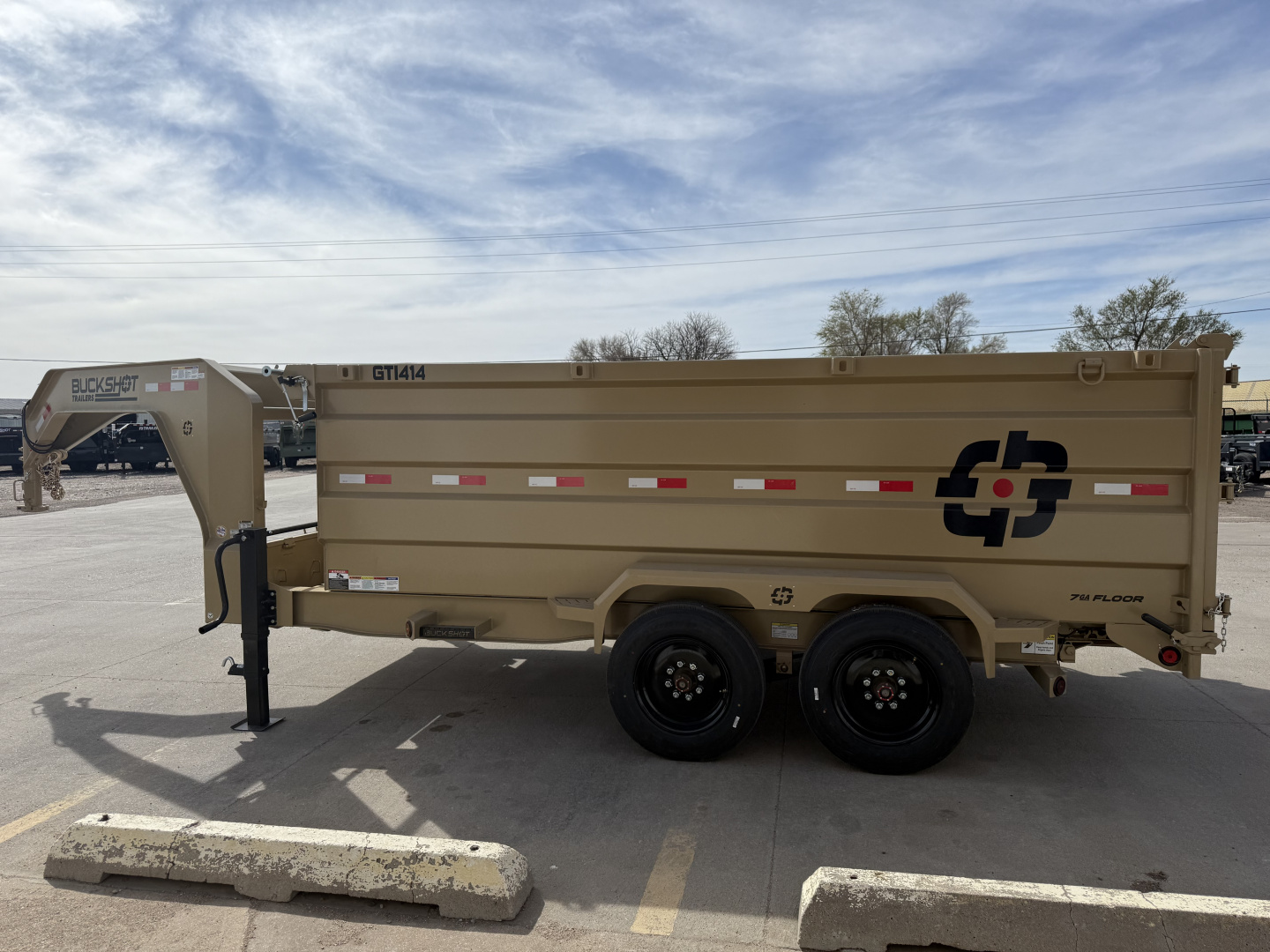 New 2027 Buckshot MFG GTI414 14' X 83" X 48" Dump Trailer