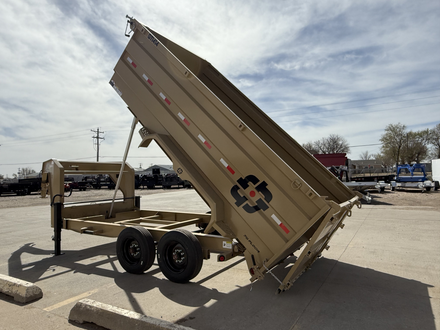 New 2027 Buckshot MFG GTI414 14' X 83" X 48" Dump Trailer