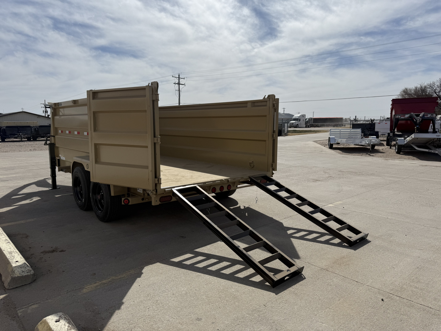 New 2027 Buckshot MFG GTI414 14' X 83" X 48" Dump Trailer