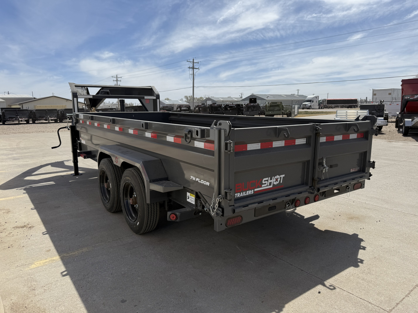 New 2027 Buckshot MFG GTI216 16' X 83" X 24" Dump Trailer