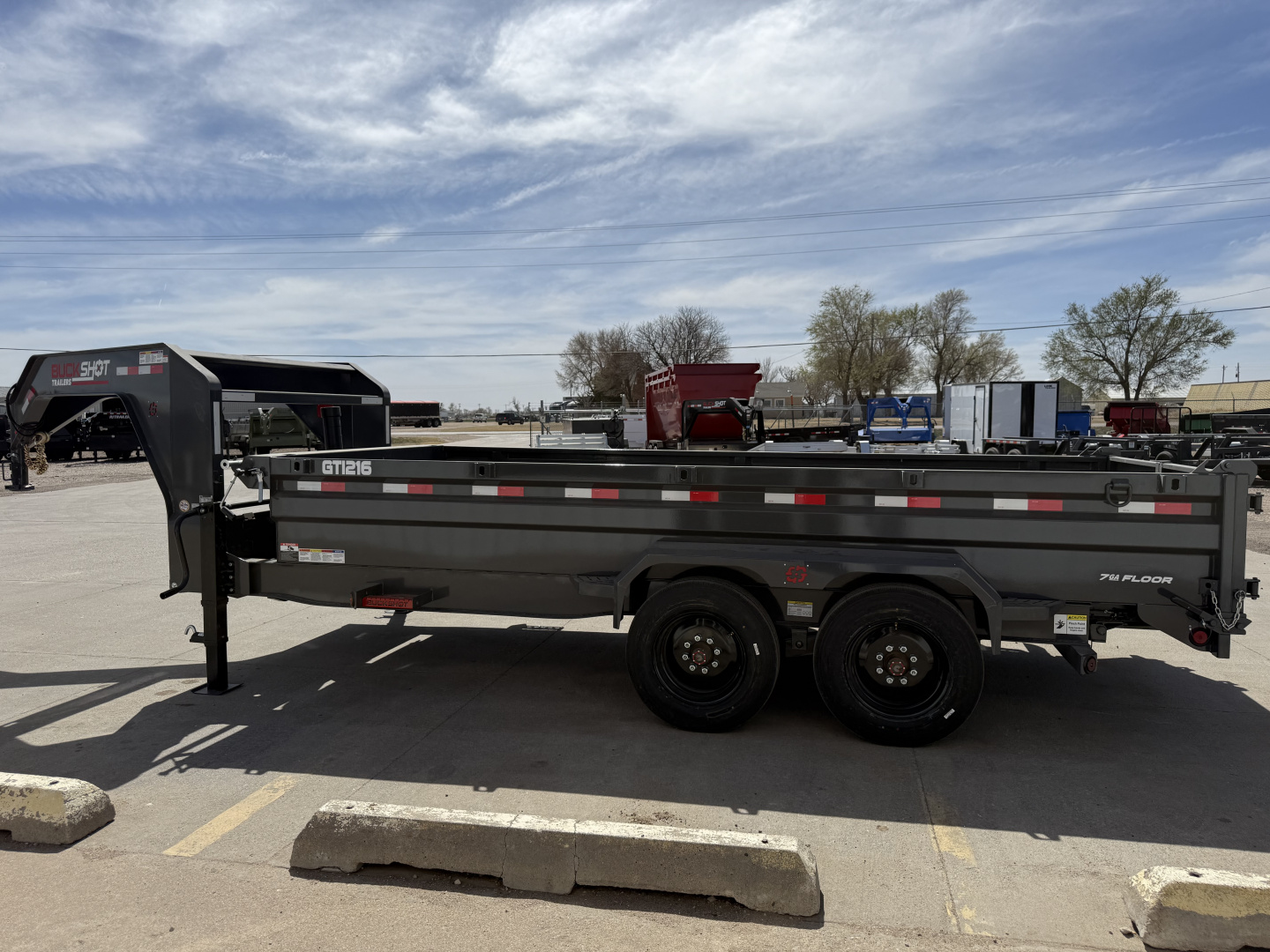 New 2027 Buckshot MFG GTI216 16' X 83" X 24" Dump Trailer