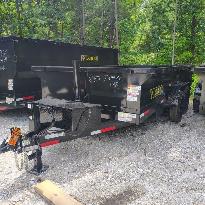 New 2026 U.S Built/Texas Pride Trailers 7x14x2 TA , 14K Axles Dump Trailer