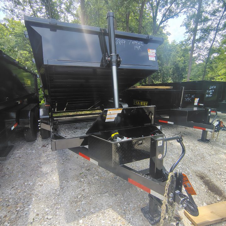 New 2026 U.S Built/Texas Pride Trailers 7x14x2 TA , 14K Axles Dump Trailer