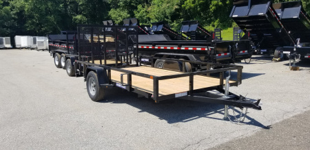New 7 x 12 Sure-Trac Tube Top Utility Trailer 3k