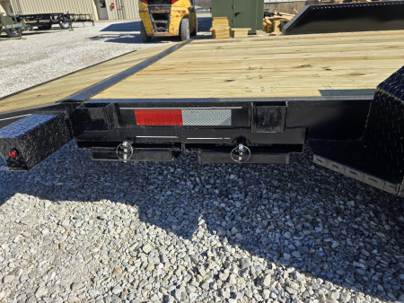 New 2026 MEB 83x20 TA, 2' dovetail, 5.2k axles, with 5' slide in ramps Car Hauler