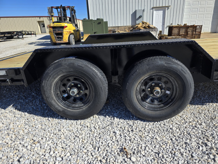 New 2026 MEB 83x20 TA, 2' dovetail, 5.2k axles, with 5' slide in ramps Car Hauler
