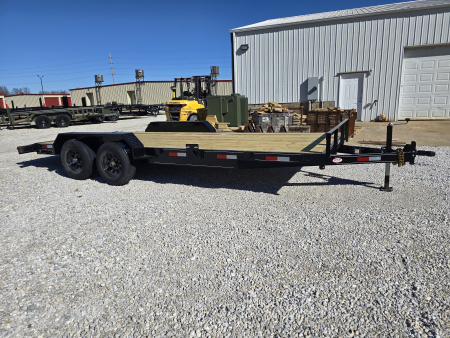 New 2026 MEB 83x20 TA, 2' dovetail, 5.2k axles, with 5' slide in ramps Car Hauler