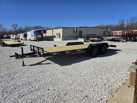 New 2026 MEB 83x20 TA, 2' dovetail, 52k axles, with 5' slide in ramps Car Hauler