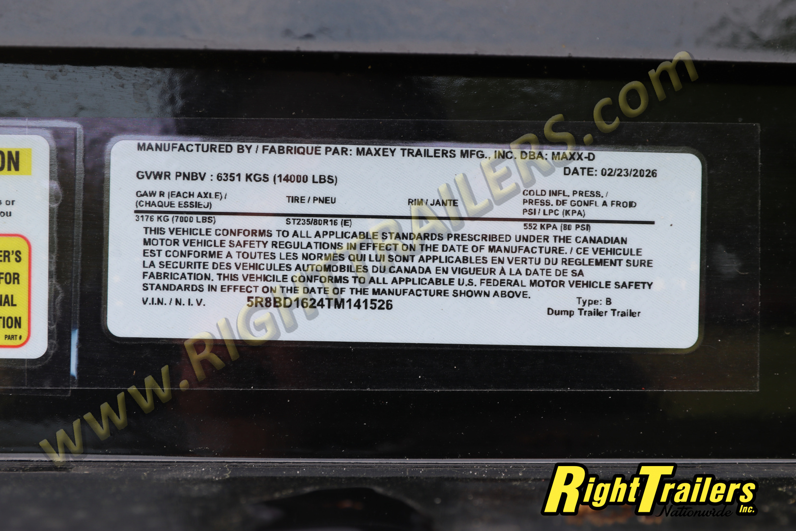 New 2026 7X16 MAXX-D DUMP TRAILER
