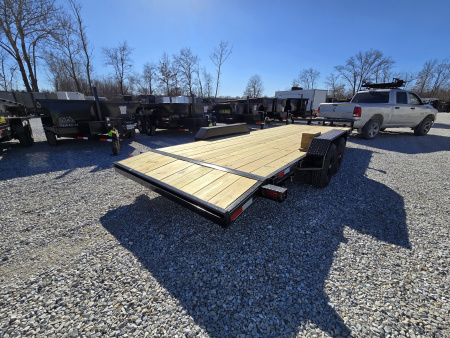 New 2026 MEB 83x22 TA, 2' dovetail, 52k axles, with 5' slide in ramps Car Hauler
